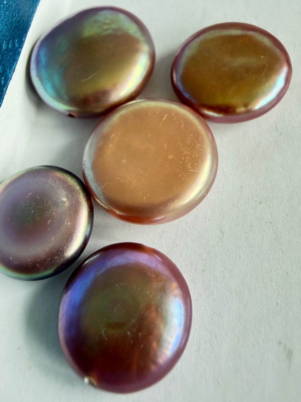 Stunning Genuine Freshwater Baroque “Buttons” Drilled Pearls